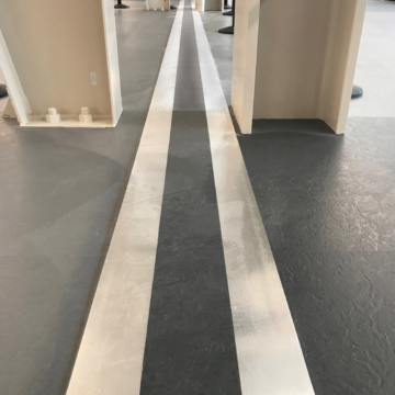 Oakland expansion joint with tile inset EMSEAL SJS-FR