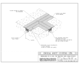 Expansion Joint Details: Thermaflex TCR System 90 Degree Tee Transition with Shear Pockets EMSEAL