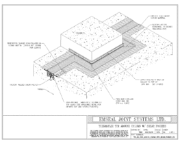Expansion Joint Details: Thermaflex TCR System Around Column with Shear Pockets EMSEAL