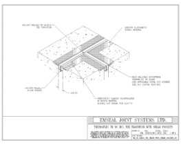 Expansion Joint Details: Thermaflex TM System 90 Degree Tee Transition with Shear Pockets EMSEAL