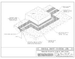 Expansion Joint Details: Thermaflex TM System Around Column with Shear Pockets EMSEAL
