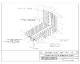 Expansion Joint Details: Thermaflex TM System with Sheet Termination in Blockout EMSEAL