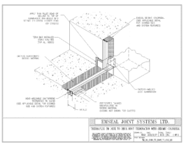 Expansion Joint Details: Thermaflex TM System Deck-to-Deck Boot Termination with Seismic Colorseal EMSEAL