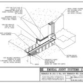 Expansion Joint Details: Thermaflex TM System Deck to Wall Boot Termination with Seismic Colorseal EMSEAL