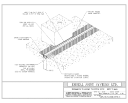 Expansion Joint Details: Thermaflex TM System Deck to Wall Column Transition Inline EMSEAL