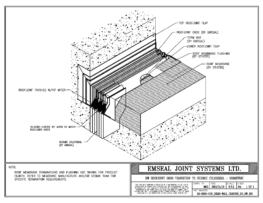 Roof Expansion Joint Cover Wall Transition 6in Deck-to-Wall