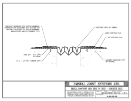 Flat Roof Expansion Joint Cover 6in Deck-to-Deck Concrete