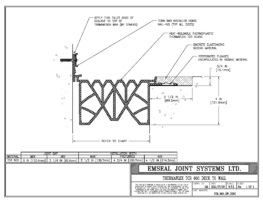 Deck to wall expansion joint Thermaflex TCR 600