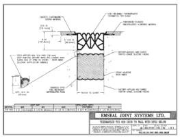 TCR 600 expansion joint with DFR fire-rated exandion joint