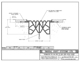 watertight expansion joint with shear pocket TCR 600