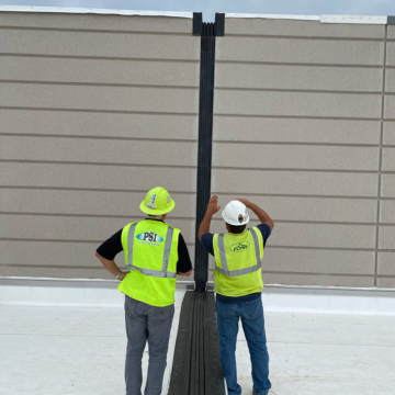 Seismic Roof Expansion Joint Wall Transition at KCI Airport by Sika EMSEA: