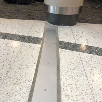 Airport Concourse SJS Floor Expansion Joint Cover at BNA Nashville International Airport by Sika Emseal