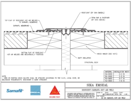 Sika Sarnafil Roofing Membrane and RoofJoint Expansion Joint Detail from Sika Emseal