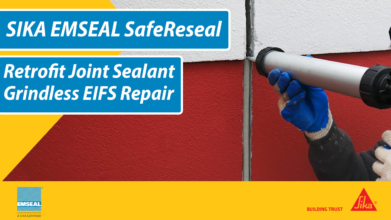 Sellador de juntas EIFS de modernización con SafeReseal, sellador de juntas silencioso, sin polvo y sin esmerilado: video de instalación en campo de Sika Emseal