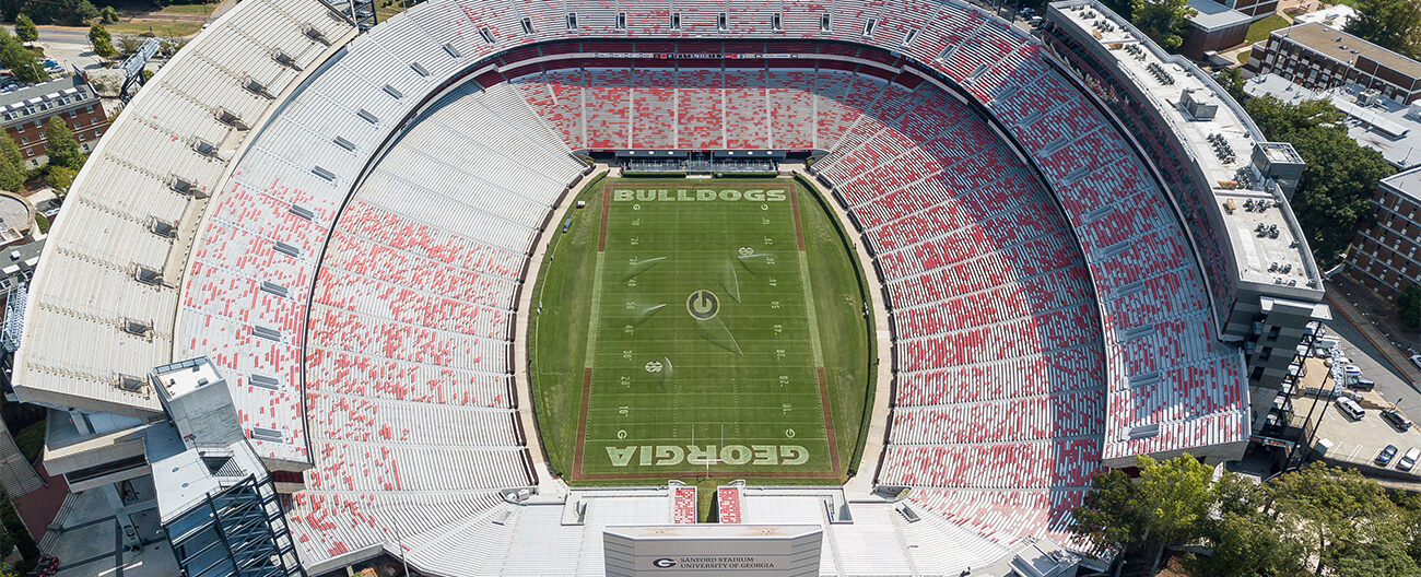 Sanford Stadium UGA Seismic Expansion Joint Covers by Sika Emseal