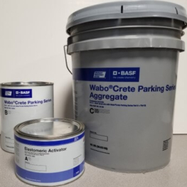 WaboCrete® Parking Series elastomeric concrete header and nosing for expansion joints and patching product packaging and supply by Sika Emseal
