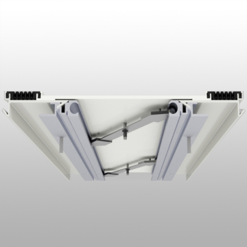 Wabo®SeisMaxPlus NBS interior floor seismic recessed flush expansion joint cover plate system seismic self centering bar components by Sika Emseal