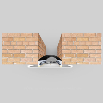 Wabo®SeismicCover WFE exterior wall expansion joint cover with weather resistant barrier plan view by Sika Emseal