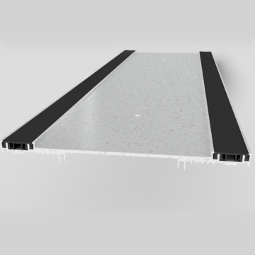 Wabo®TwinSeam Floor (TSF) flush interior floor expansion joint cover plate inlay pan system by Sika Emseal