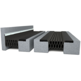 WaboCrete Membrane Gen II concrete expansion joint with seismic movement for parking garages and decks, stadiums, and other horizontal deck joints by Sika Emseal