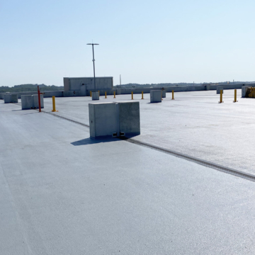 Airport expansion joints at the Pittsburgh International Airport Mulit-Modal Complex parking deck installation by Sika Emseal