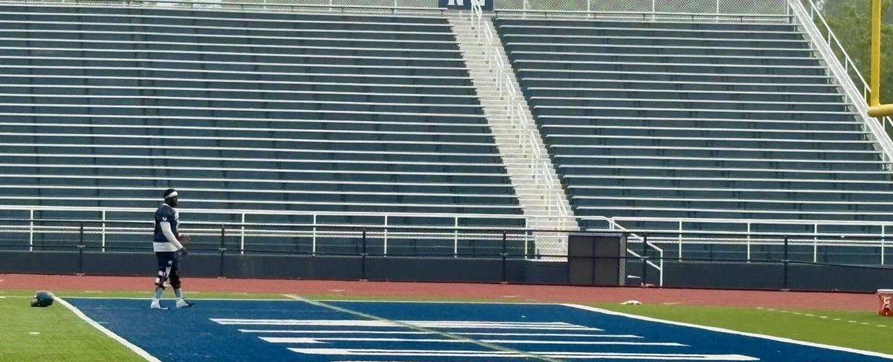 Waterproofing stadium expansion joints at Villanova Stadium with Sika Emseal's DSM in the stadium's bowl with custom fabricated tread & riser transitions.
