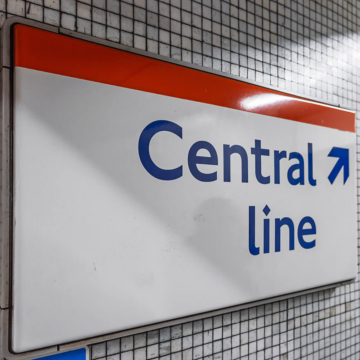 Central Line London Metro Signage