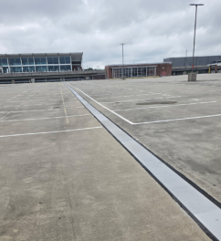 Sika Emseal SJS expansion joint installed in the ATL Airport parking deck to accommodate structural movement.